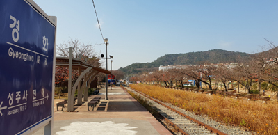 봄이면 벚꽃터널을 보기 위해 문전성시를 이루는 경화역.
