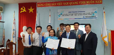 경남도립남해대학 관계자들이 베트남 락홍대학교 등을 방문해 실무협의를 진행했다.