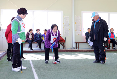 지난 22일 개최된 제2회 함안군수기 생활체육 게이트볼 대회 모습.