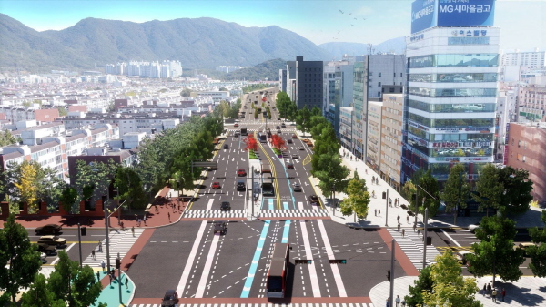 ﻿창원 원이대로 S- BRT가 올말에 완공돼 시민의 대중교통 이용이 훨씬 편해진다.