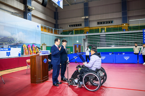 ﻿대한장애인탁구협회장배 '전국장애인탁구대회'가 성공적으로 마무리됐다.